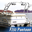 Pontoon wakeboard towers