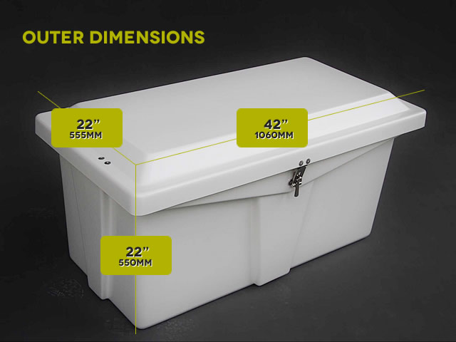 Stryker Fiberglass Dock Box Storage Box Dry