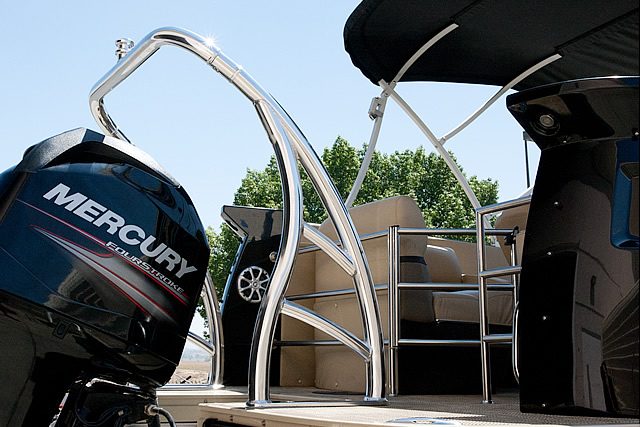 Origin 304 Stainless Steel Ski Tow Bar For Pontoon Boats - Universal Tow Pylon, 34" Height
