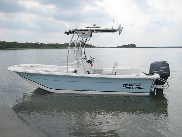 Fishing+Boat+T-Tops 2010 Carolina Skiff 198 DLV Elite boat t-tops